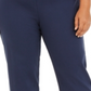 JM Collection Women's Plus Ankle Laced Pull on Pants Blue Size 26W
