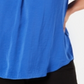 Alfani Women's Plus Satin Ruched Tunic Top Blue Size 1X