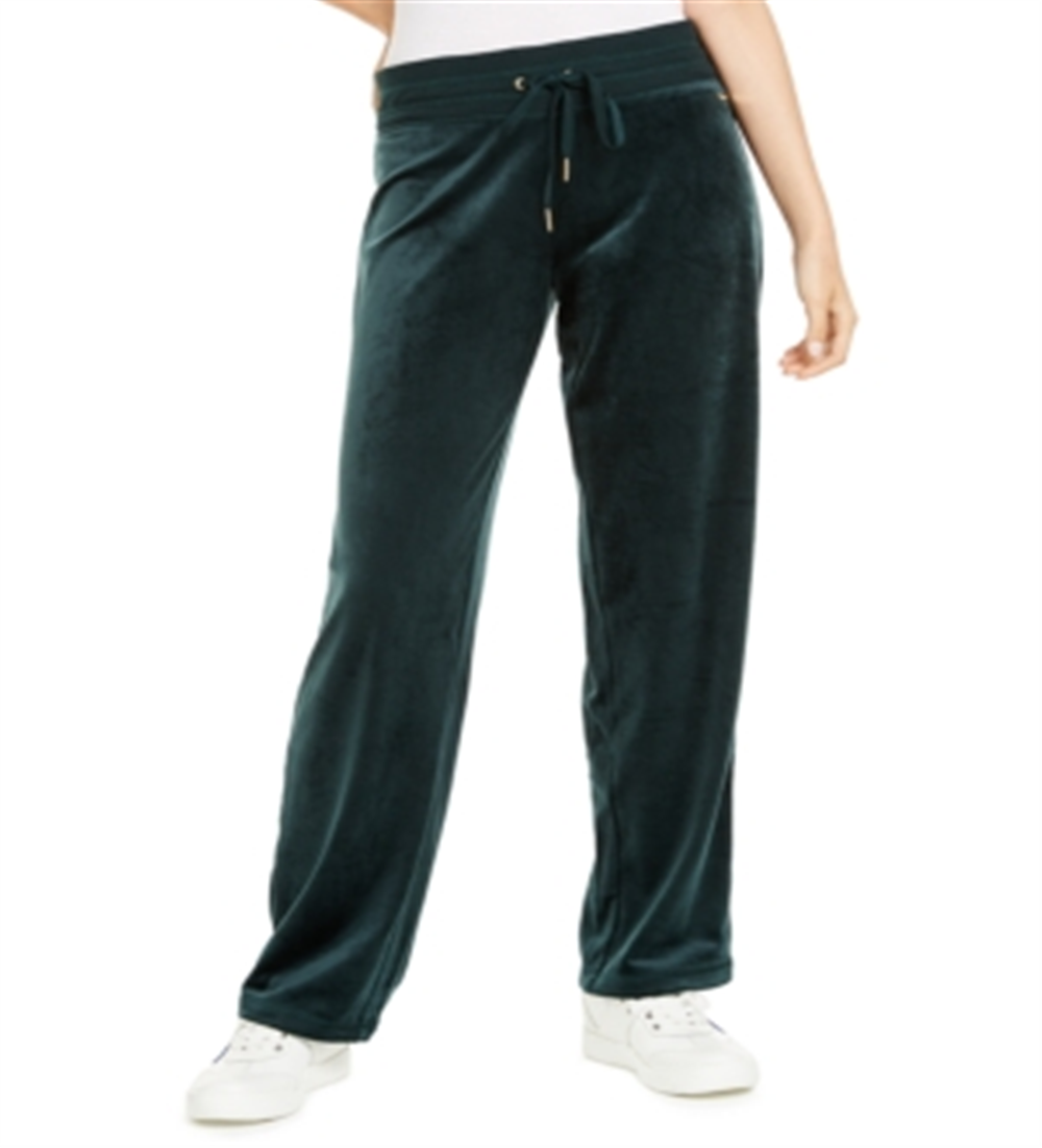 Calvin Klein Women's Straight Leg Pants Blue Size Large