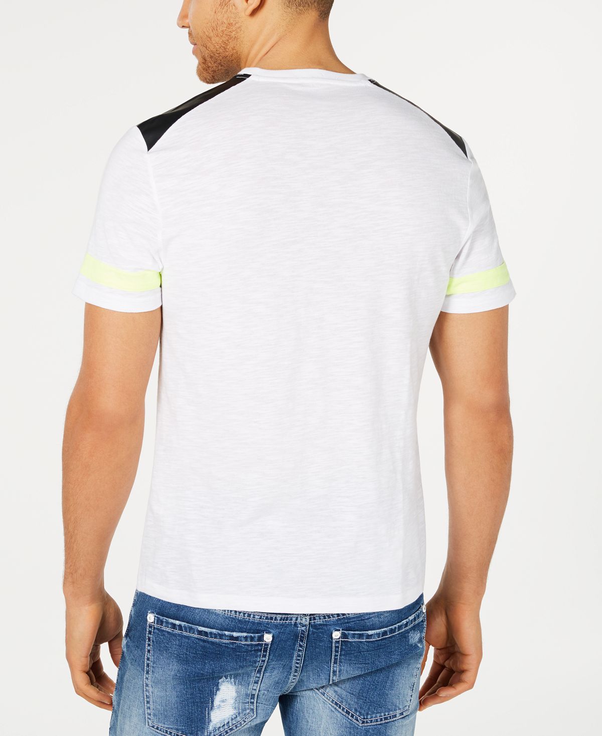 INC International Concepts Men's Mission Graphic Mesh T-Shirt White Size XX-Large