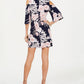 Connected Women's Floral Cold-Shoulder Dress Pink Size 10 P