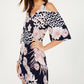 Connected Women's Floral Cold-Shoulder Dress Pink Size 10 P