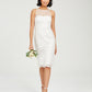 Adrianna Papell Women's Embroidered Floral Sheath Dress White Size 2