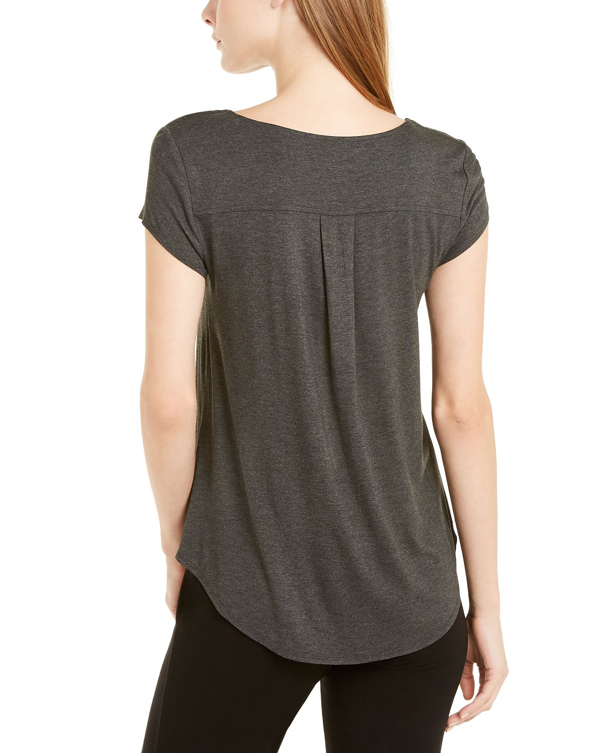 Alfani Women's Heathered T-Shirt Gray Size X-Small