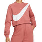 Nike Women's Fitness Running Sweatshirt  Coral Size X-Large