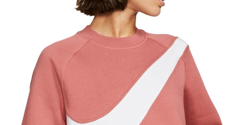 Nike Women's Fitness Running Sweatshirt  Coral Size X-Large