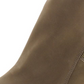 Aqua College Women's Waterproof Back Pull Tab Comfort Zipper Accent Nancy Round Toe Block Heel Zip up Leather Booties Green Size 8.5 M