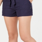 Roxy Junior's Belted Paperbag Shorts Blue Size Large