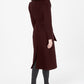 Forecaster Women's Fox Fur Collar Belted Maxi Wrap Coat Black Size 14