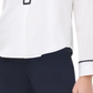 Tommy Hilfiger Women's Button Down Ribbon Collard Top White Size Small