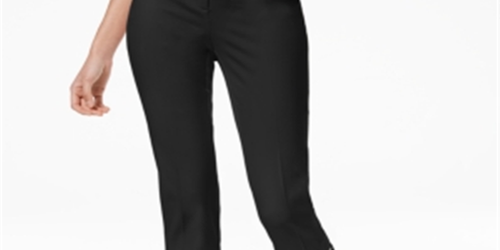 Alfani Women's Lace up Capri Pants Black Size 4 Petite