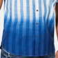 American Rag Men's Cotton Striped Button Down Shirt Blue Size Large
