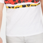 INC International Concepts Men's Graphic Tee V Neck Cartoon Strip Floral T-Shirt White Size X-Large