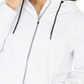 Calvin Klein Women's Performance Hooded Side Snap Jacket White Size Medium