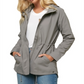 O'Neill Women's Gayle Hooded Water Resistant Windbreaker Jacket Gray Size X-Small