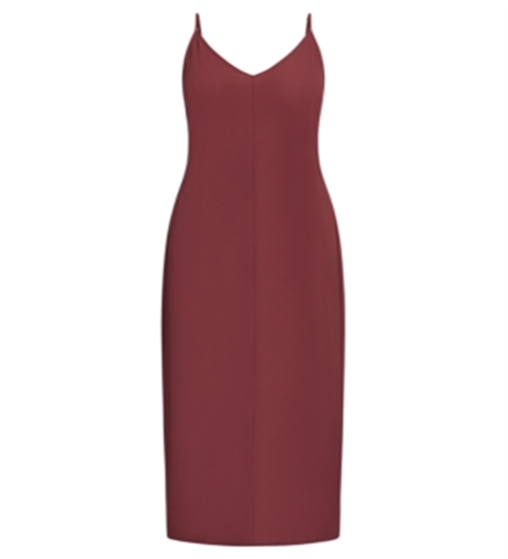 City Chic Women's V Neck Maxi Dress Red Size 22W