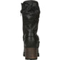 Carlos By Carlo Santana Women's Harness Detail Lug Sole Studded Georgina Round Toe Block Heel Boots Black Size 6 M