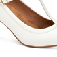 Giani Bernini Women's Varinaa T Strap Pumps White Size 6 M