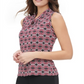 Tommy Hilfiger Women's Printed Knot Neck Top Black Size Medium