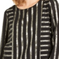 Alfani Women's Metallic Striped Crewneck Knit Top Black Size X-Small