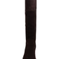 Easy Spirit Women's Grazes Suede Almond Toe Knee High Shoes Brown Size 6.5 M