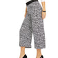 INC International Concepts Women's Animal Print Culotte Pants White Size Petite Small