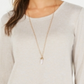 Style & Co Women's Long Sleeve Scoop Neck Top -Brown Size Small