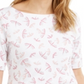 Karen Scott Women's Embellished Dragonfly Top White Size Large