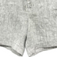 Charter Club Women's Belted Linen Shorts Gray Size X-Large