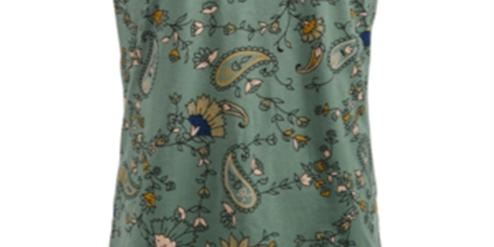 American Rag Men's Floral Paisley T-Shirt Green Size Small