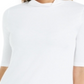 Charter Club Women's Supima Cotton Mock Neck Top White Size XX-Large