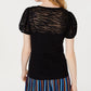 INC International Concepts Women's Crew Neck Top Black Size Medium