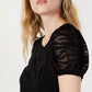 INC International Concepts Women's Crew Neck Top Black Size Medium