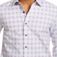 Tasso Elba Men's Stretch Plaid Shirt Gray Size X-Large