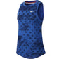 Nike Women's Printed Racerback Tank Top Blue Size Medium