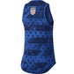 Nike Women's Printed Racerback Tank Top Blue Size Medium