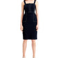 INC International Concepts Women's Lace up Denim Dress Blue Size 14