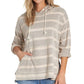Billabong Women's Beach Dayz Hooded Sweatshirt Gray Size Medium