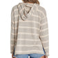 Billabong Women's Beach Dayz Hooded Sweatshirt Gray Size Medium