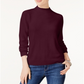 Karen Scott Women's Mock Neck Sweater Red Size Petite S