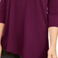 Alfani Women's Cold Shoulder Asymmetrical Top Red Size Small