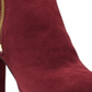 Michael Kors Women's Frenchie Leather Ankle Booties Red Size 8.5