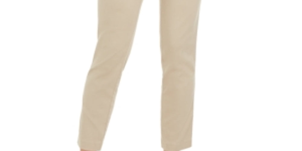 Charter Club Women's Chelsea Stretch Twill Cropped Pants Brown Size 4 P