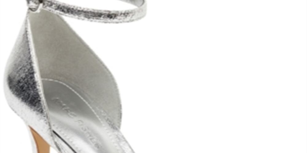 Marc Fisher Women's Brodie Sandal Silver Size 8.5 M
