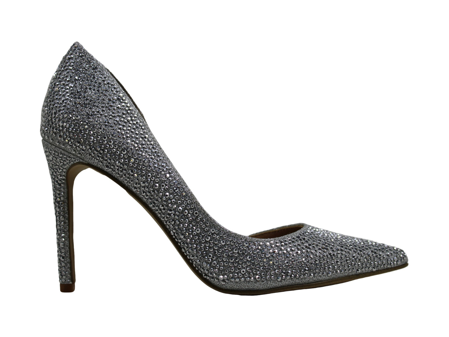 INC International Concepts Women's Kenjay4 Fabric Pointed Toe D-orsay Pumps Silver Size 6 M