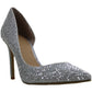 INC International Concepts Women's Kenjay4 Fabric Pointed Toe D-orsay Pumps Silver Size 6 M