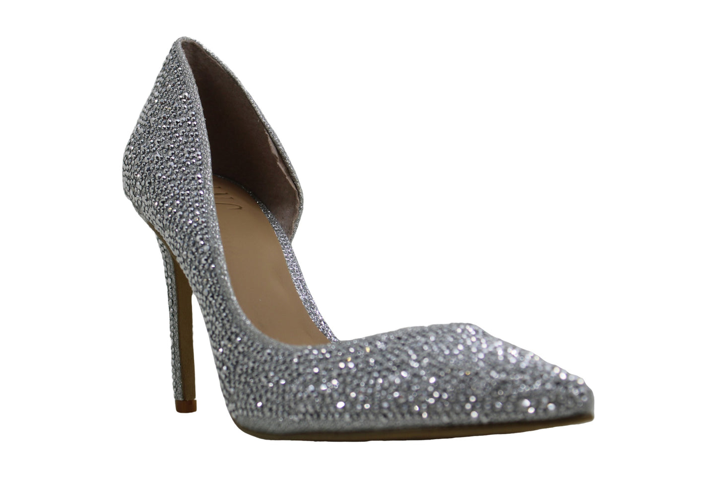 INC International Concepts Women's Kenjay4 Fabric Pointed Toe D-orsay Pumps Silver Size 6 M