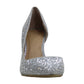 INC International Concepts Women's Kenjay4 Fabric Pointed Toe D-orsay Pumps Silver Size 6 M