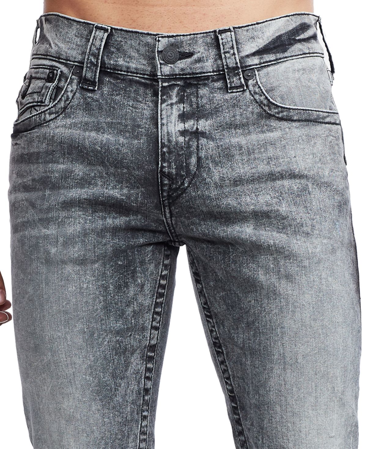 True Religion Men's Denim Wolf Five Pocket Jeans Gray Size 32