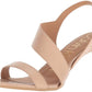 Calvin Klein Women's Lancy Nappa Open toe Ankle Strap Heel Casual Dress Shoe Brown Size 11 M